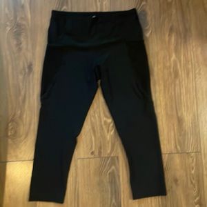 Black workout leggings size medium